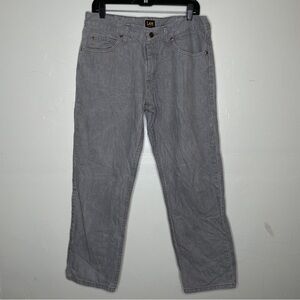 LEE VINTAGE GRAY 34x29 HIGH RISE STRAIGHT FIT JEANS